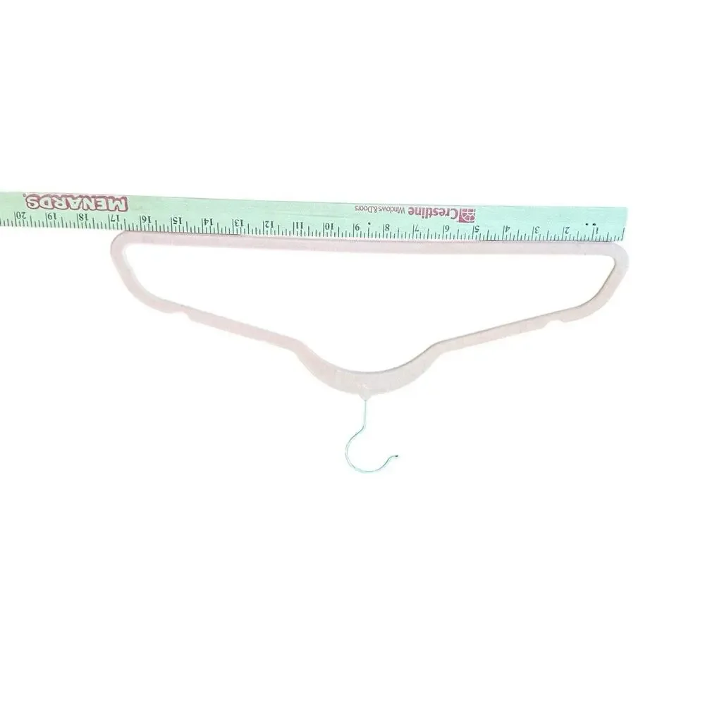 VTG Felt Clothes Non Slip Hangers (8) Closet Organization‎ Peach Colored READ